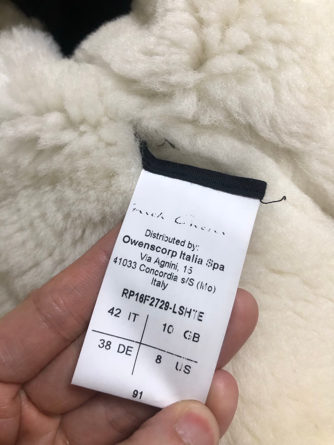 릭오웬스 16FW MASTODON 후디드 시어링 바이커 무스탕 자켓 42 상품이미지10