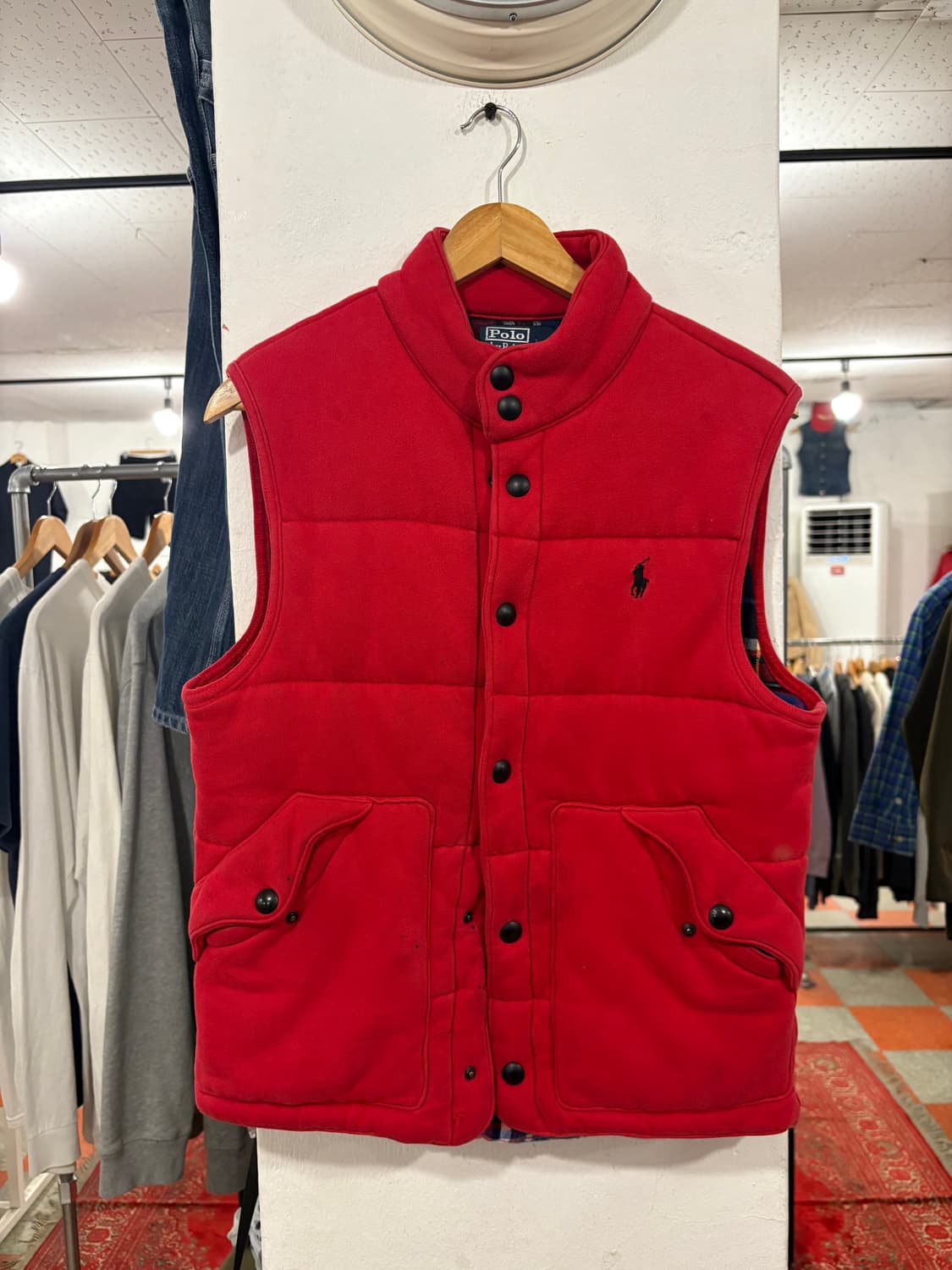 폴로 면조끼패딩 상품이미지1