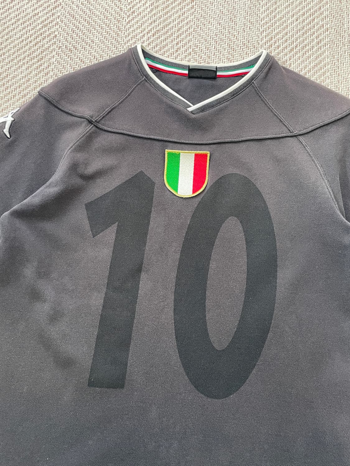 카파 이탈리아 트리컬러 실드 넘버링 풋볼 저지 상품이미지2