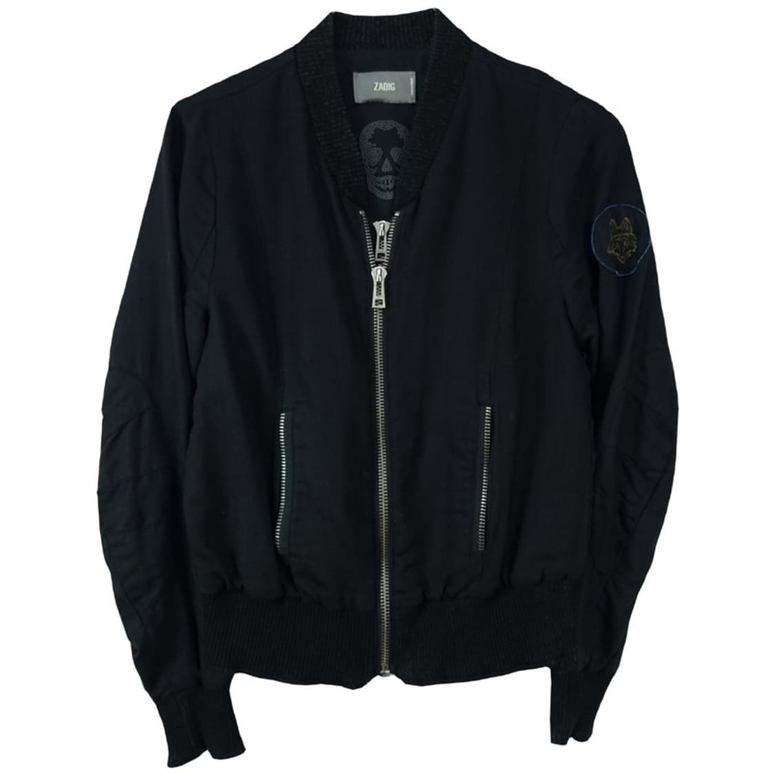 [쟈딕앤볼테르] 더블 지퍼 블루종 봄버 자켓 블랙 P01447 상품이미지2