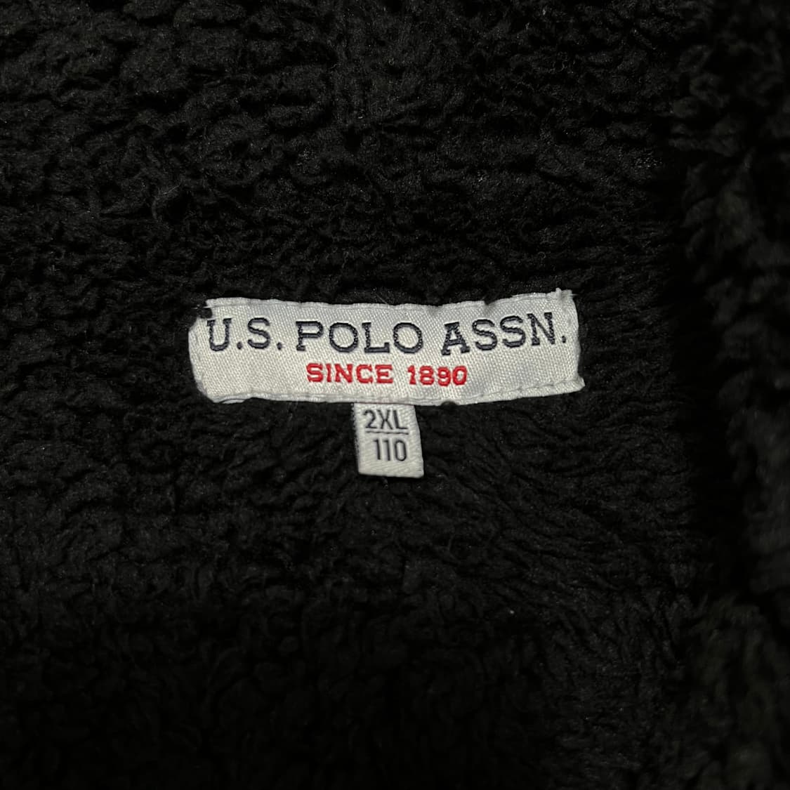 US 폴로 아센 퍼안감 스몰포니 후드집업 [블랙] 2XL/110 상품이미지5