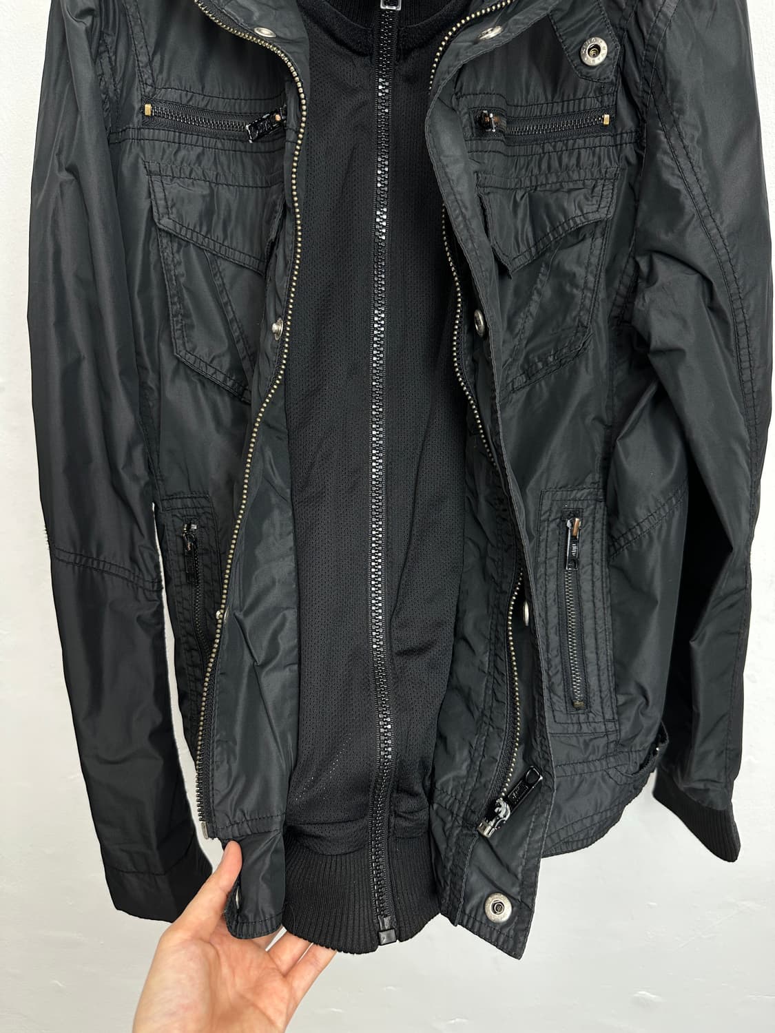 Buckaroo grunge fake layered bomber jack 상품이미지6