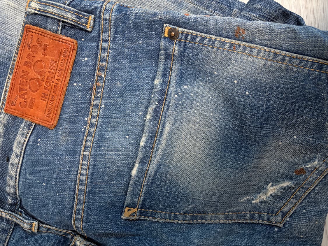 디스퀘어드 페인팅 데님 팬츠 상품이미지4