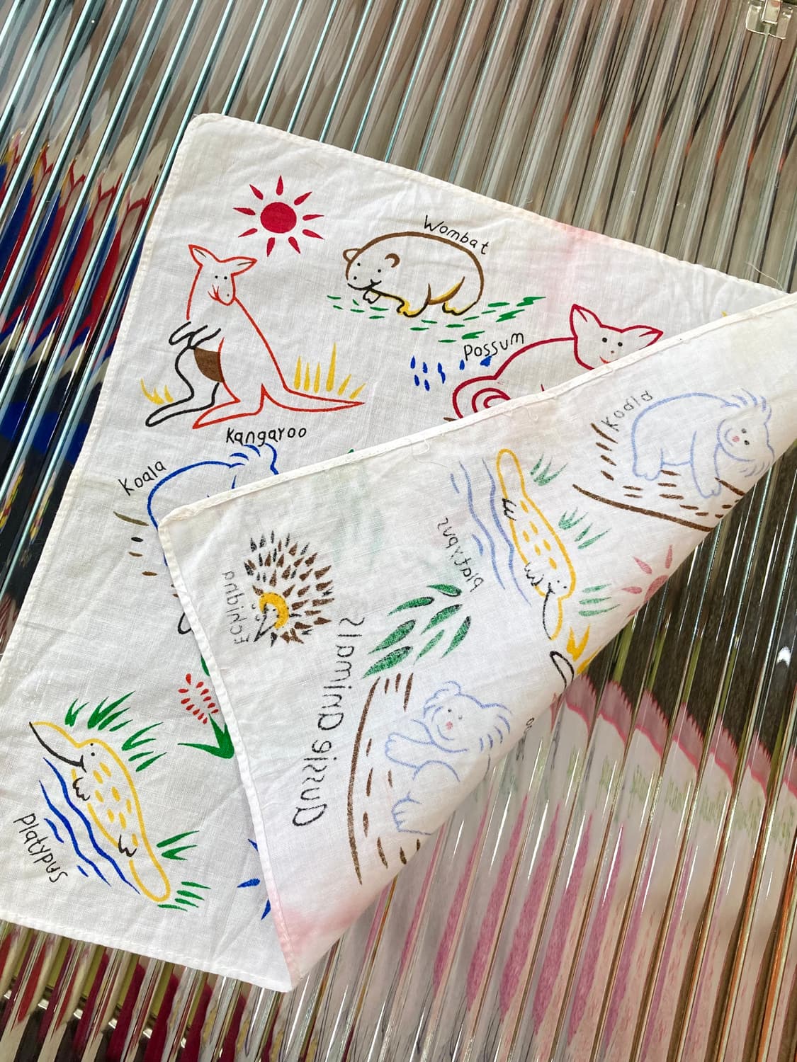 빈티지 애니멀 그래픽 손수건 상품이미지3