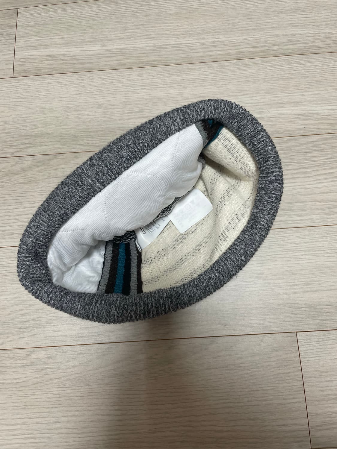 코이세이오 패치워크 비니 그레이 상품이미지3