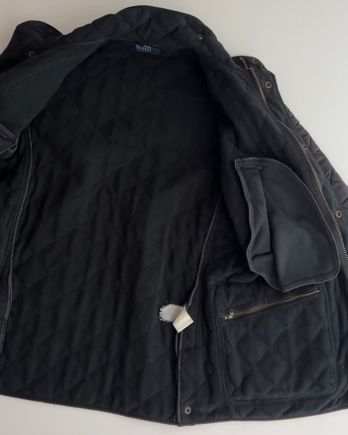 폴로 랄프로렌 블랙 캠튼 퀼팅 자켓 M  상품이미지6