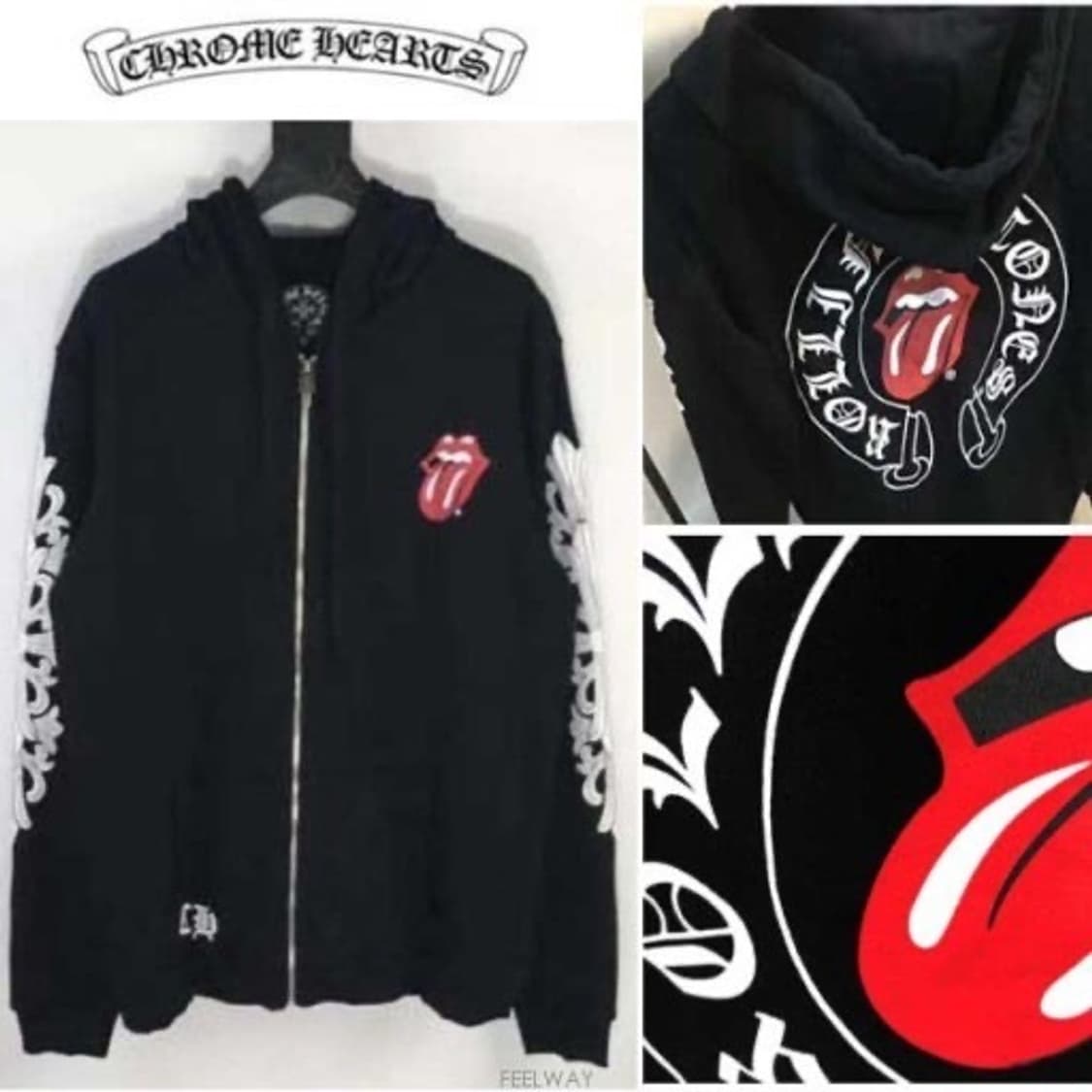 (구매) 크롬하츠 롤링스톤즈 후드집업 M 사이즈 상품이미지2