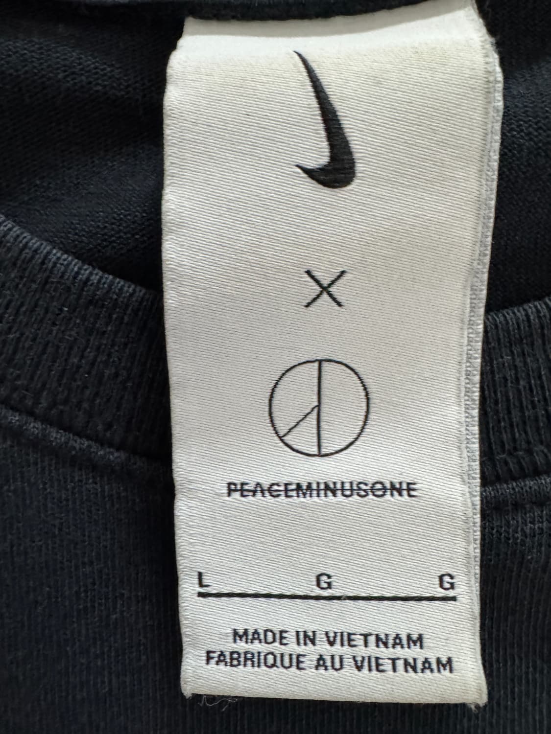 나이키 X 피스마이너스원 롱슬리브 티셔츠 블랙 L 상품이미지5