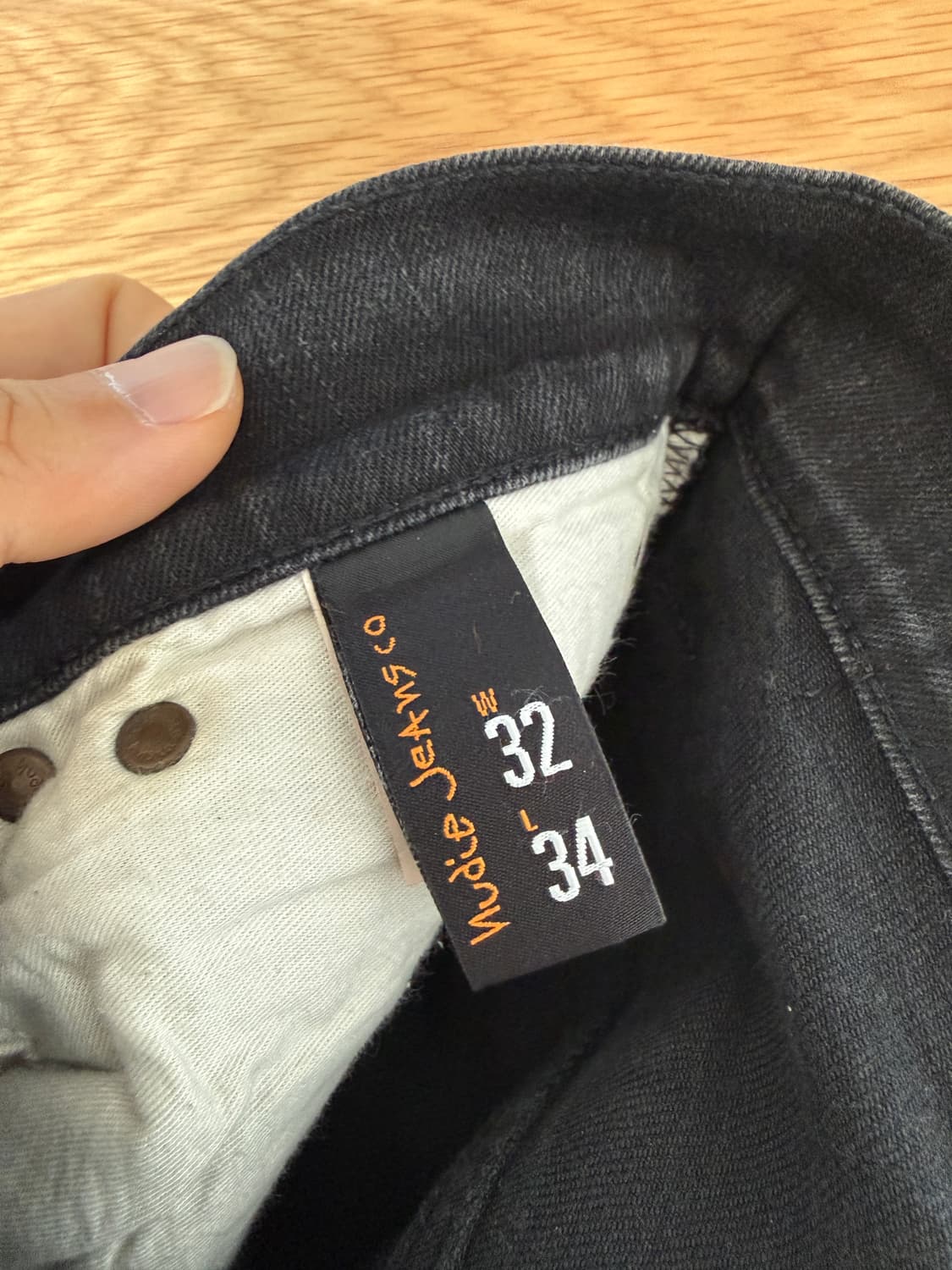 누디진(Nudie Jeans) 씬핀 블랙링 팬츠 상품이미지7