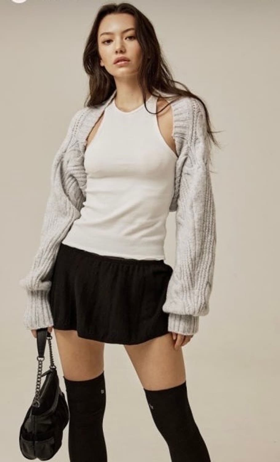 쓰리타임즈 버니볼레로 라이트그레이 (공홈단종 상품이미지2