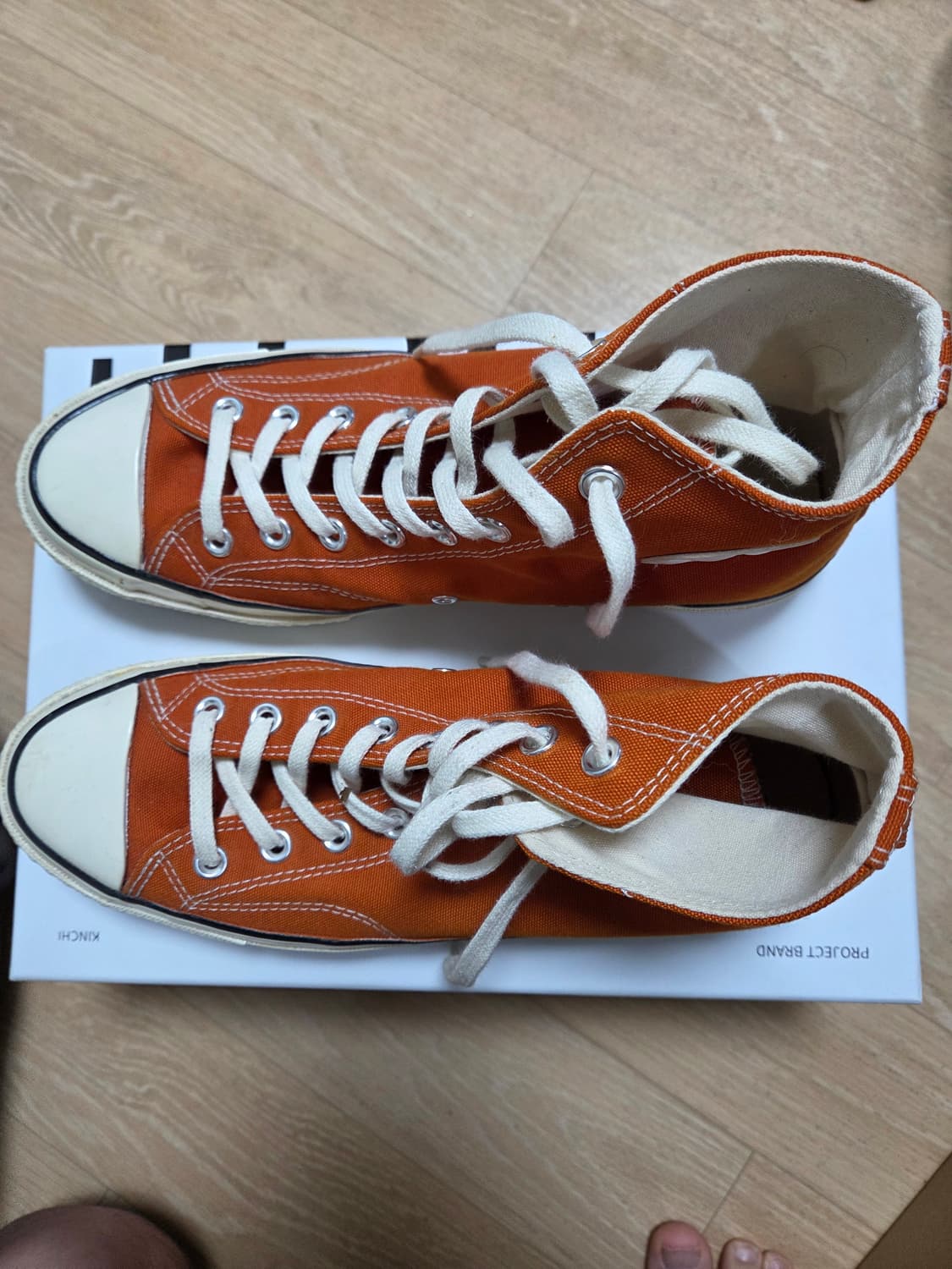 컨버스 척70 하이 오렌지 거의 새상품 상품이미지2