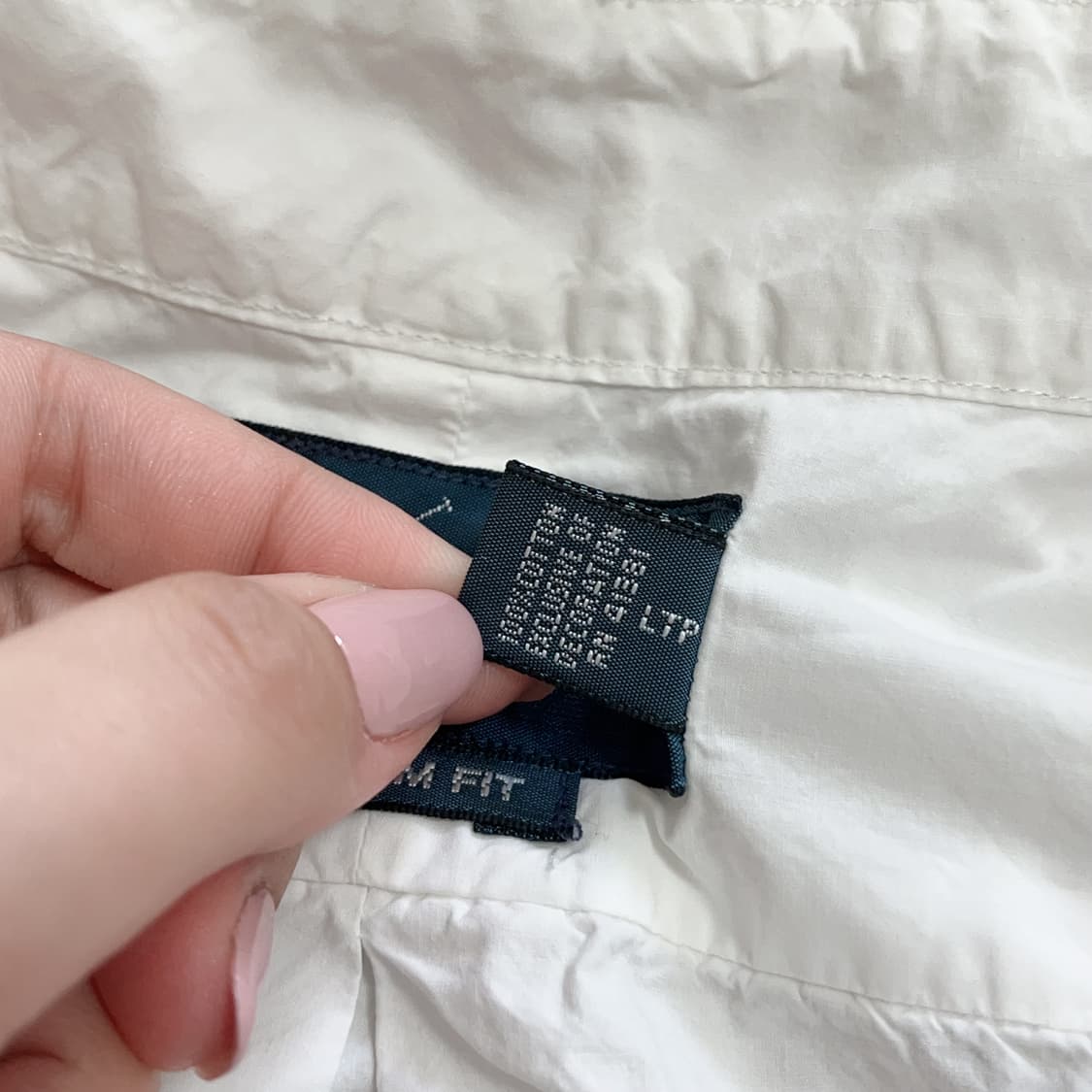 [정품] 폴로 화이트 / 네이비포니 셔츠 [ M ] 상품이미지5