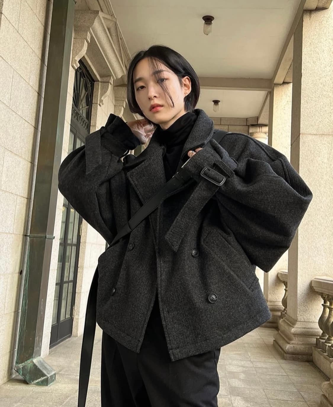 2plan 벌룬 크롭 코트 상품이미지1