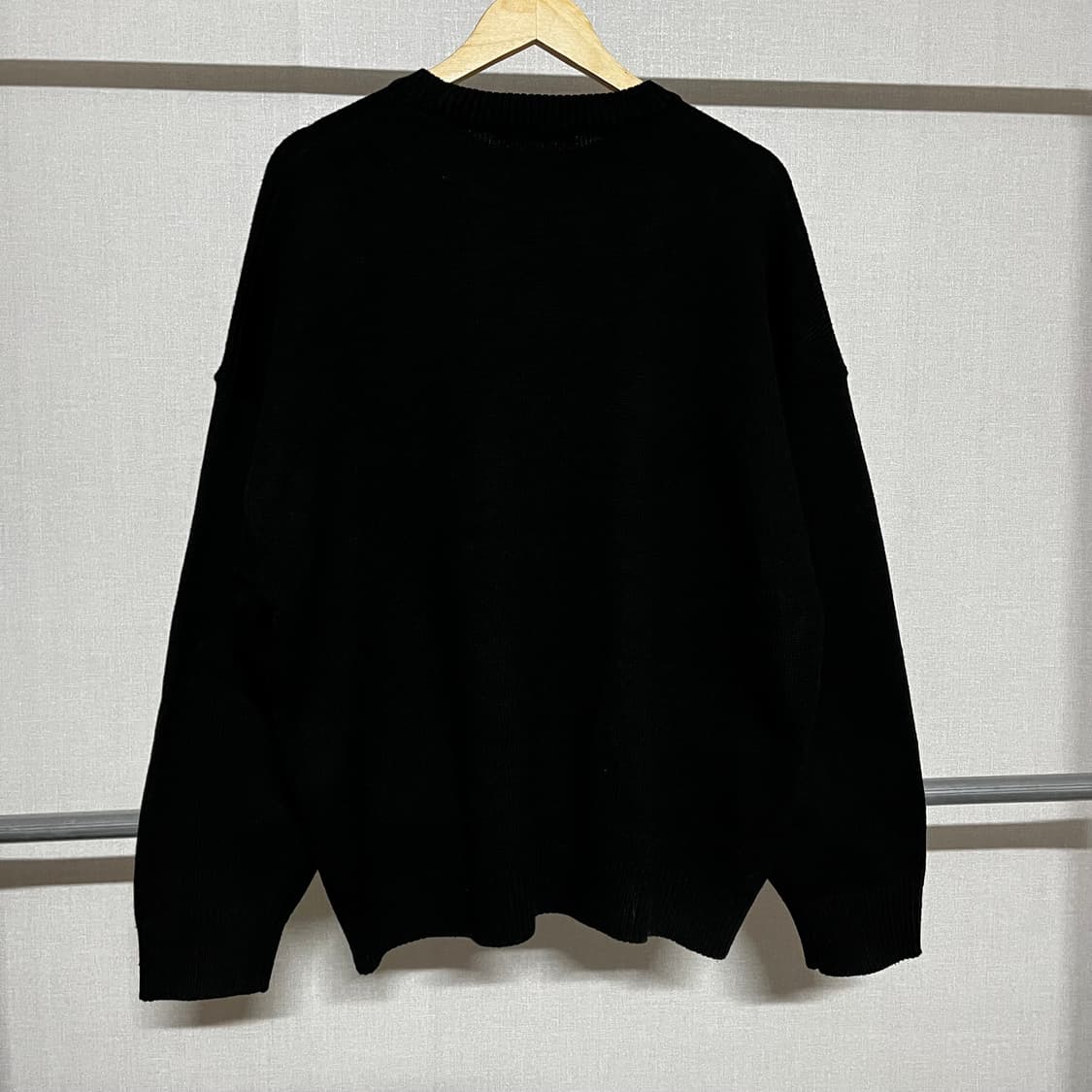 낫포너드 블랙 로고 니트 L 상품이미지2