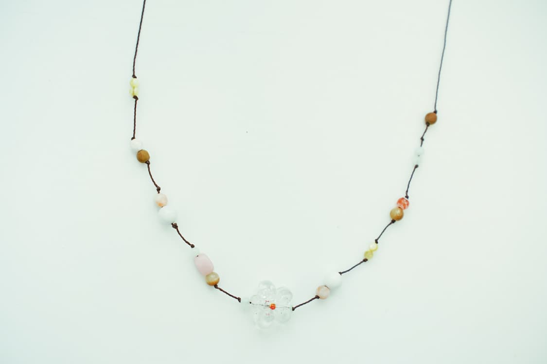 Clear flower necklace 상품이미지4
