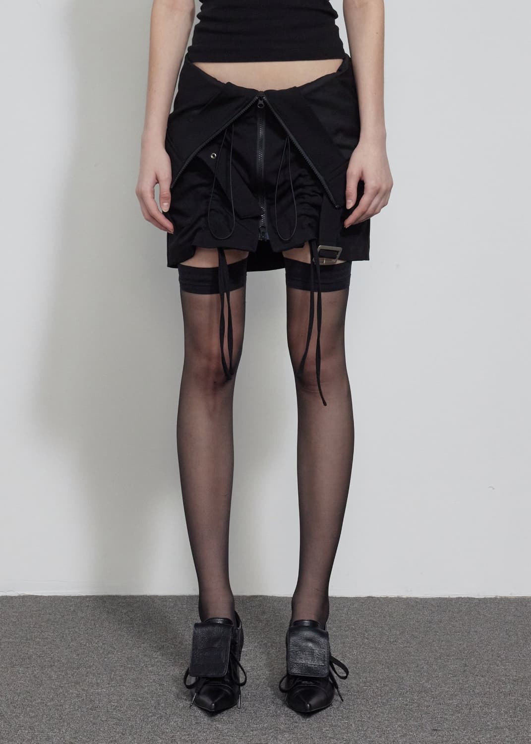 MULTI-WAY UTILITY SKIRT, BLACK 상품이미지1