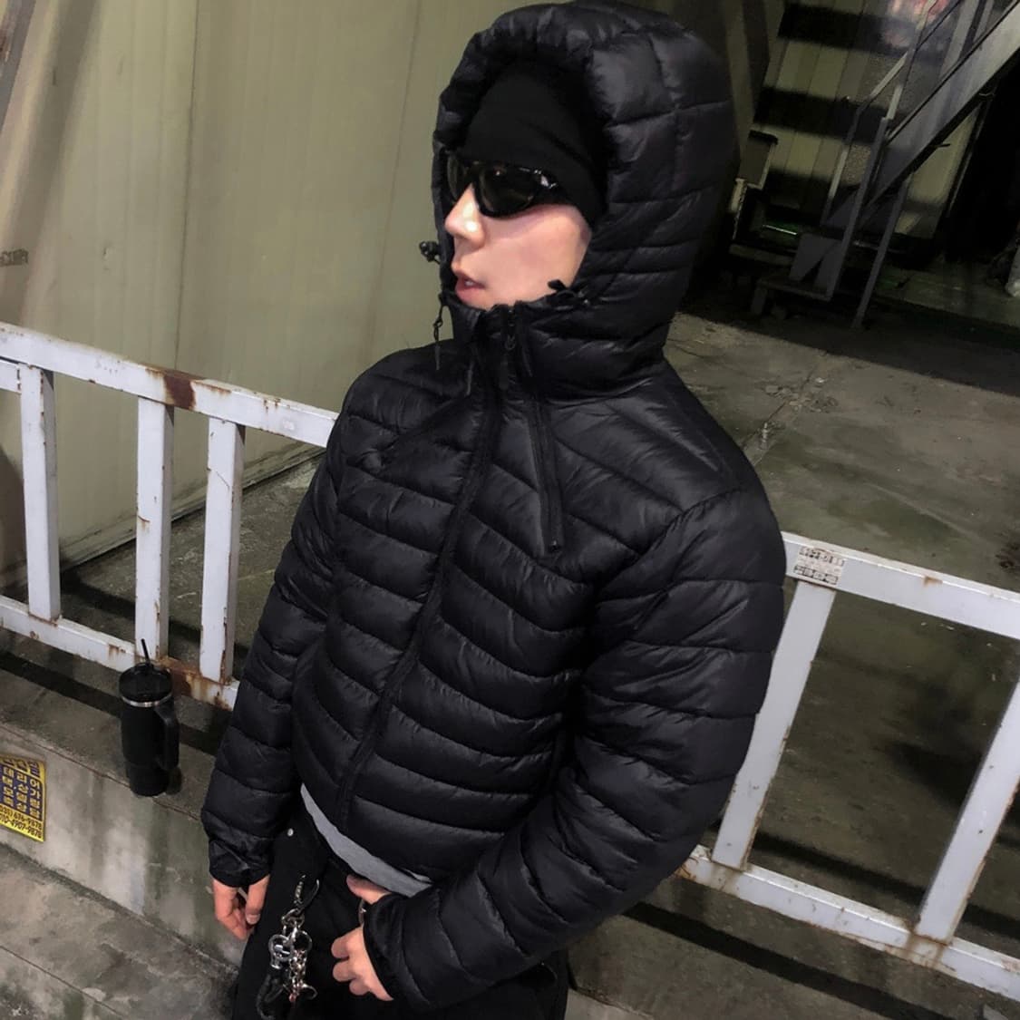 [premium] 립스탁 경량패딩 블랙 상품이미지2