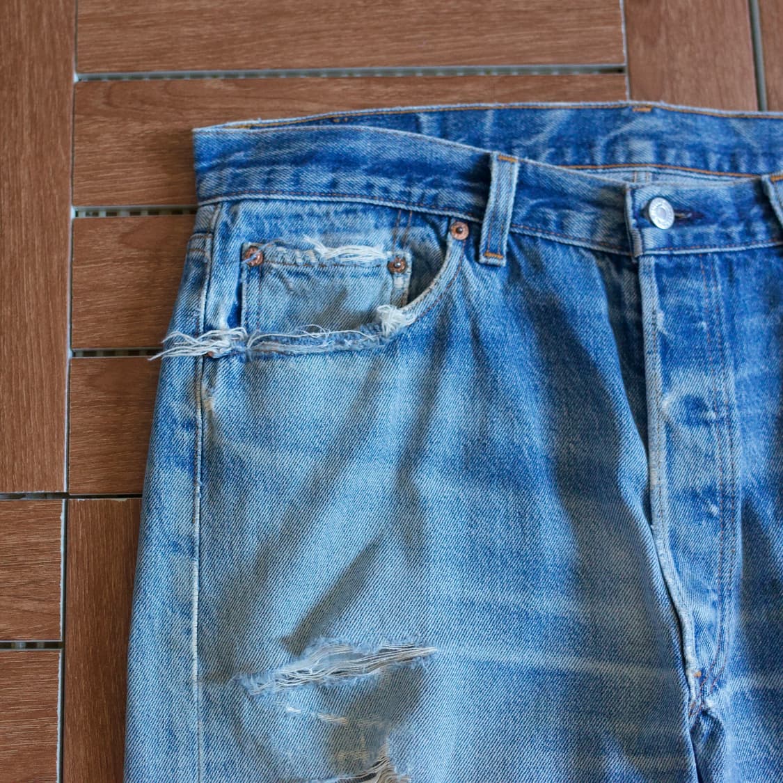 90’s Levi’s 501 USA made denim pants 상품이미지4