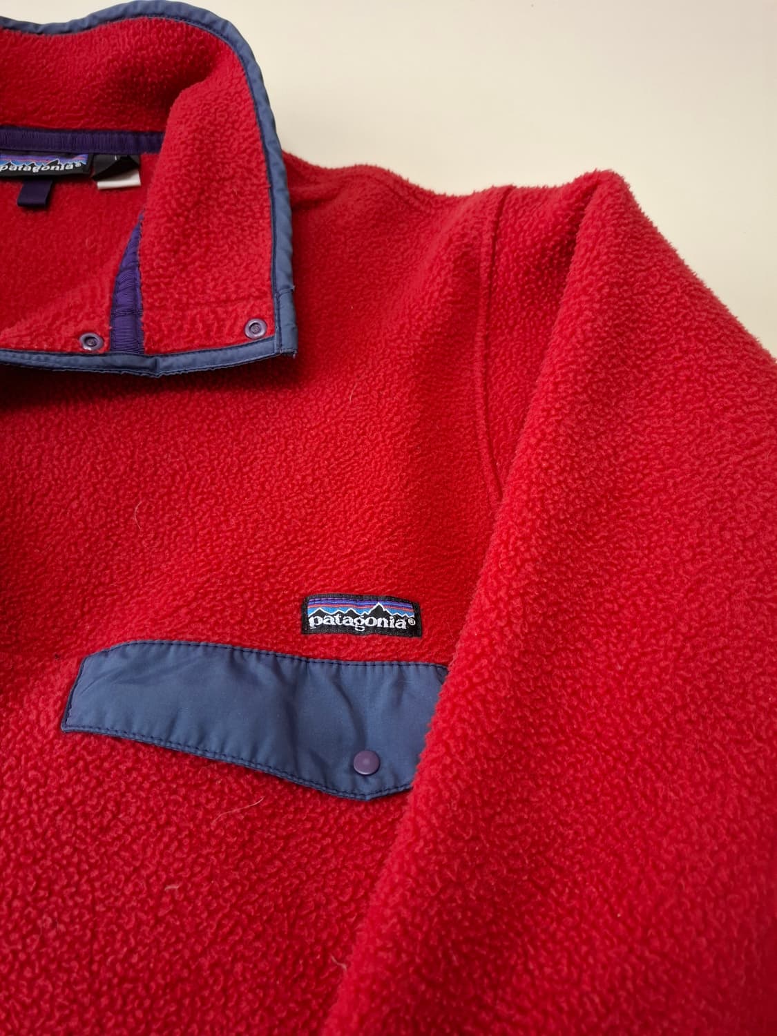 L usa 파타고니아 90s 신칠라 플리스 풀오버 레드 상품이미지2