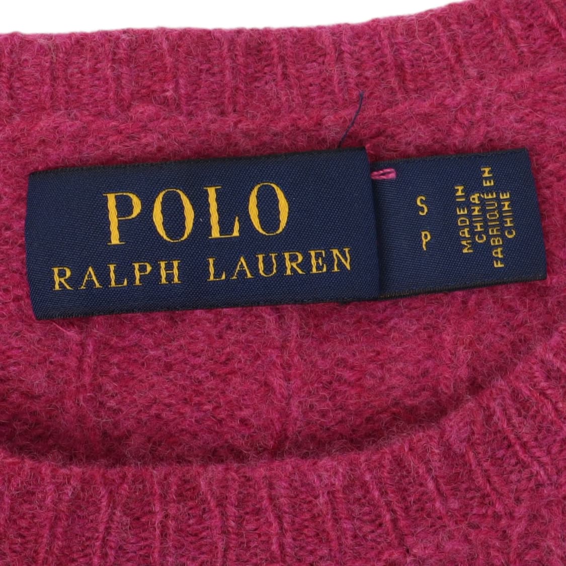 폴로 랄프로렌 핑크 울 캐시미어 케이블 니트 상품이미지8