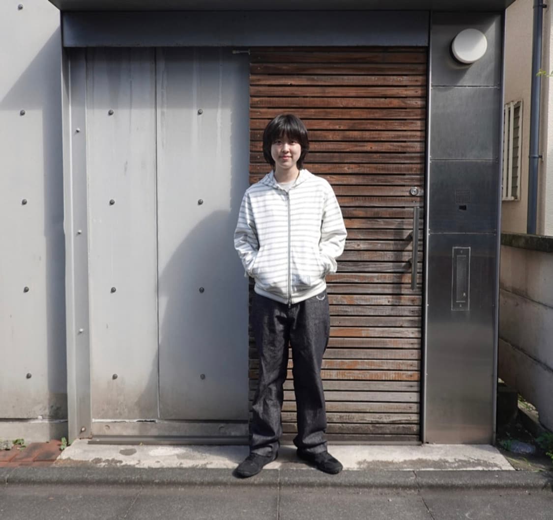 사로스 스트라이프 집업 화이트 1 상품이미지4