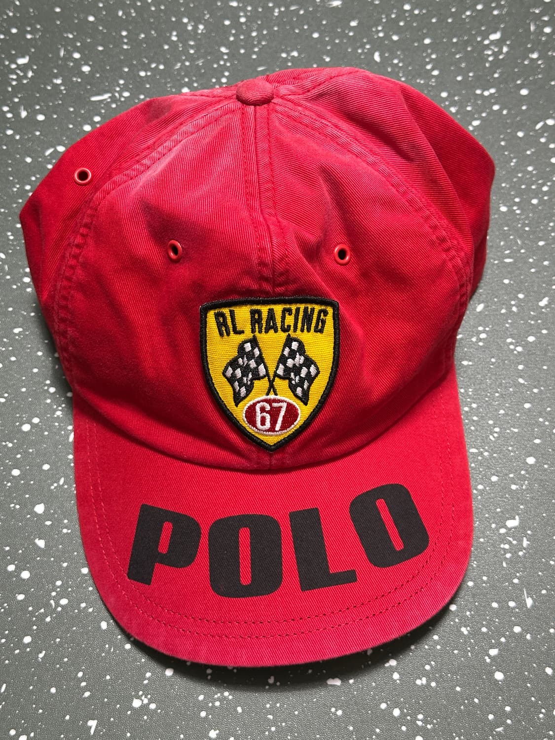 폴로랄프로렌 RL 레이싱 볼캡 레드 상품이미지1