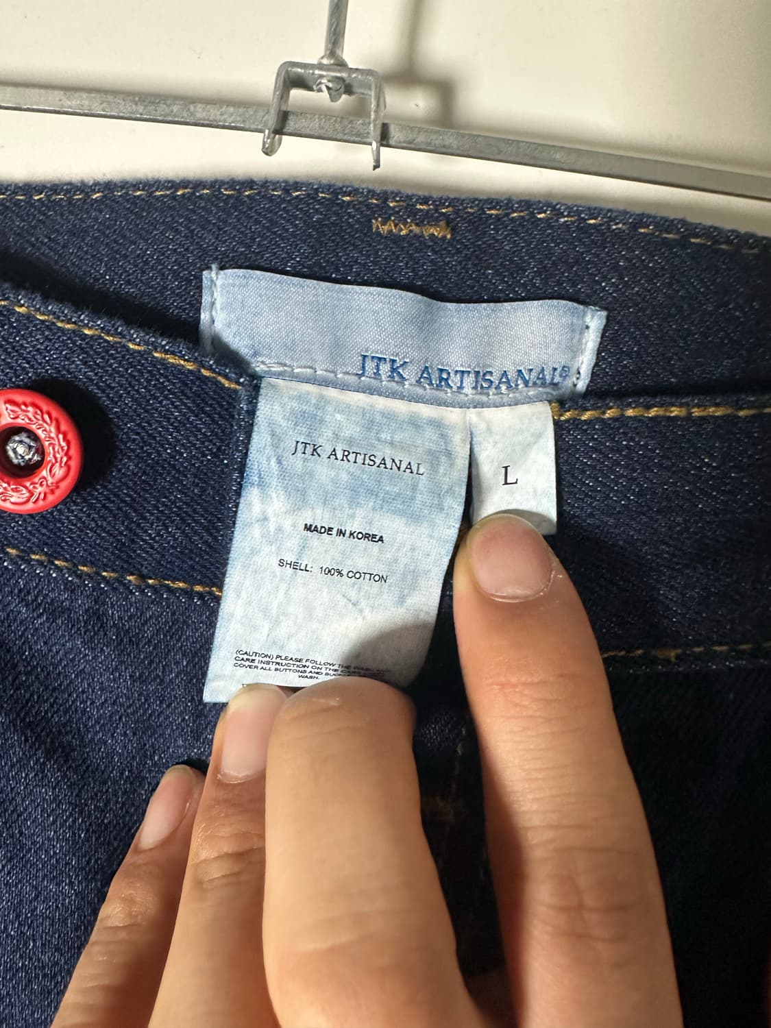 준태킴 아티셔널 멀티컬러 버튼 데님 트라우저 상품이미지5