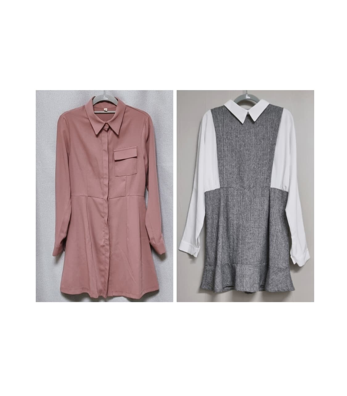 모던 긴팔 원피스 2개 상품이미지1