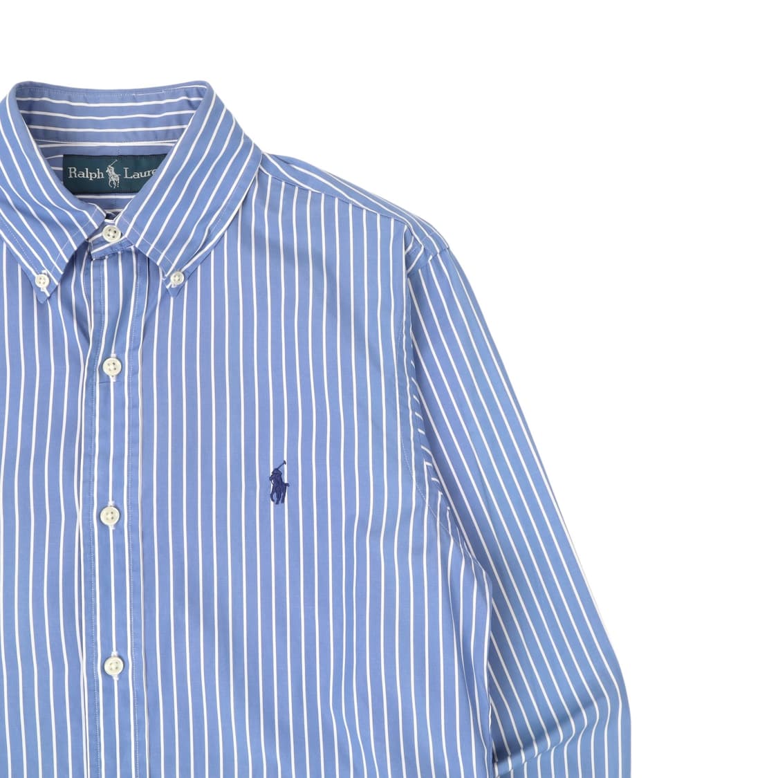 폴로 랄프로렌 블루 스트라이프 코튼 셔츠 상품이미지3