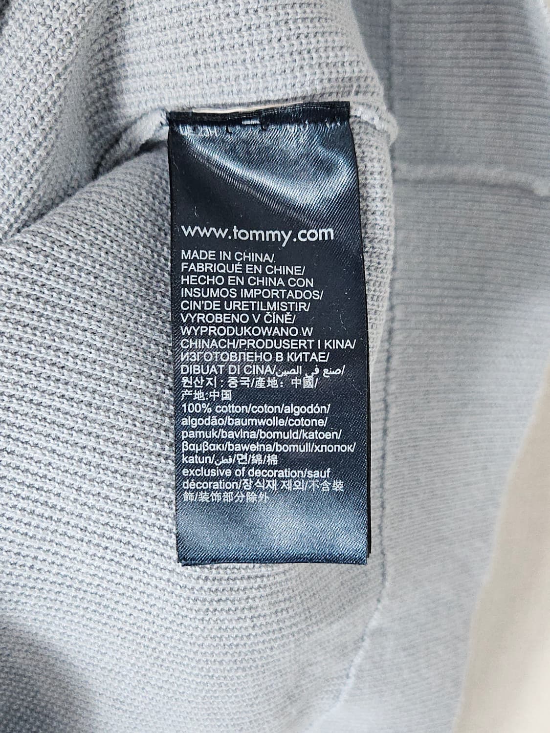 타미힐피거 반팔니트 카라티 오가닉코튼 폴로 피케티 XL 상품이미지6