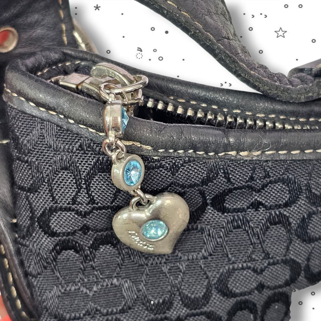 Coach 코치 시그니처 자카드 블랙 숄더백 상품이미지9