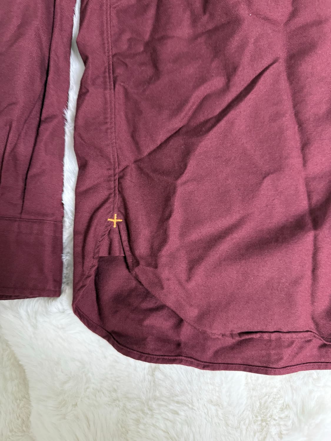 [XL] 빔즈 플러스 옥스포드 셔츠 버건디 상품이미지4