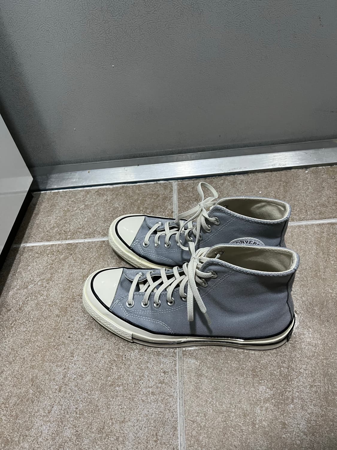 ‼️고무끈 포함) 컨버스 척 70 하이 울프그레이 245 상품이미지2