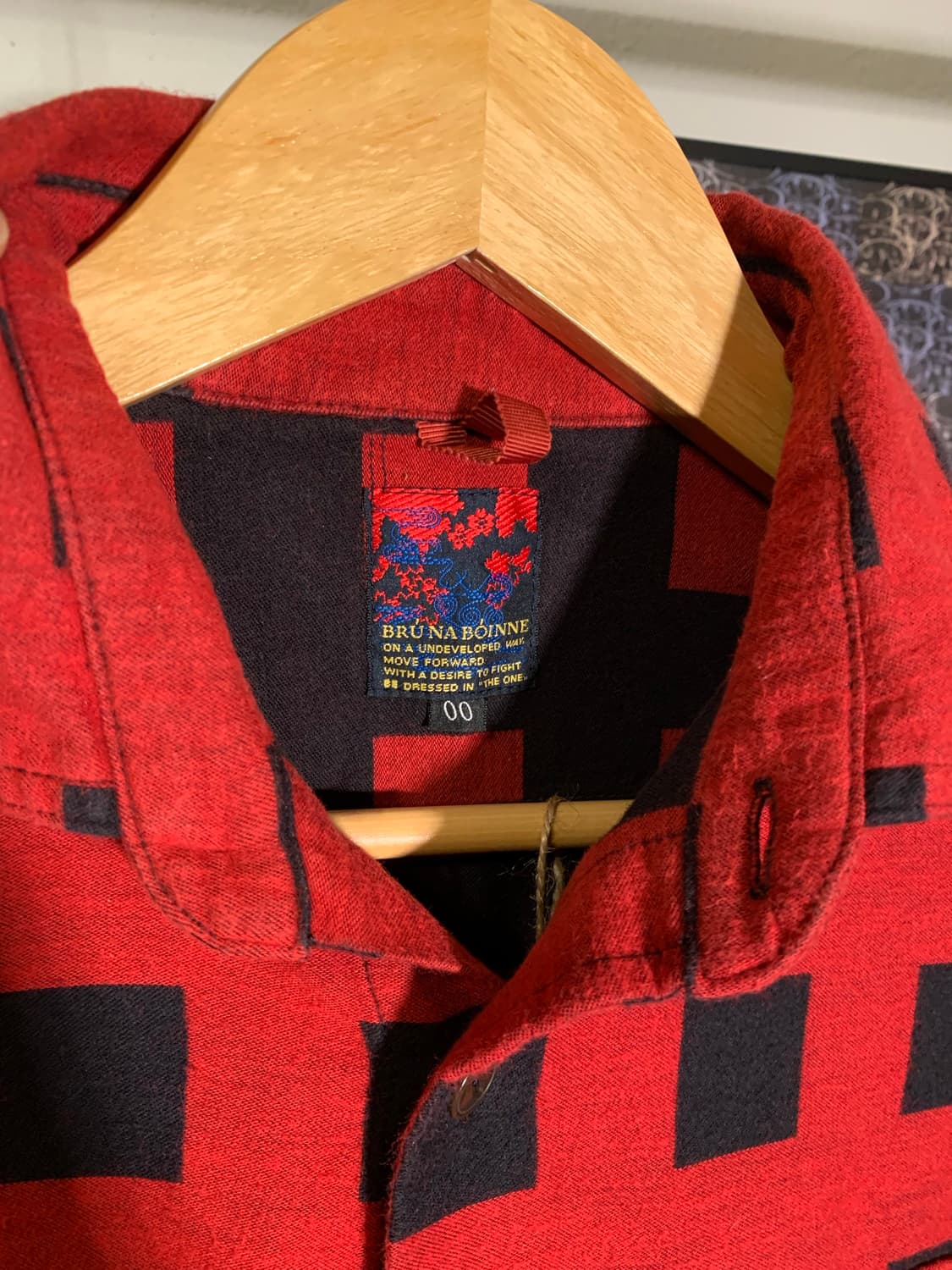 브루나보인 스퀘어 체크 플란넬 셔츠 상품이미지5