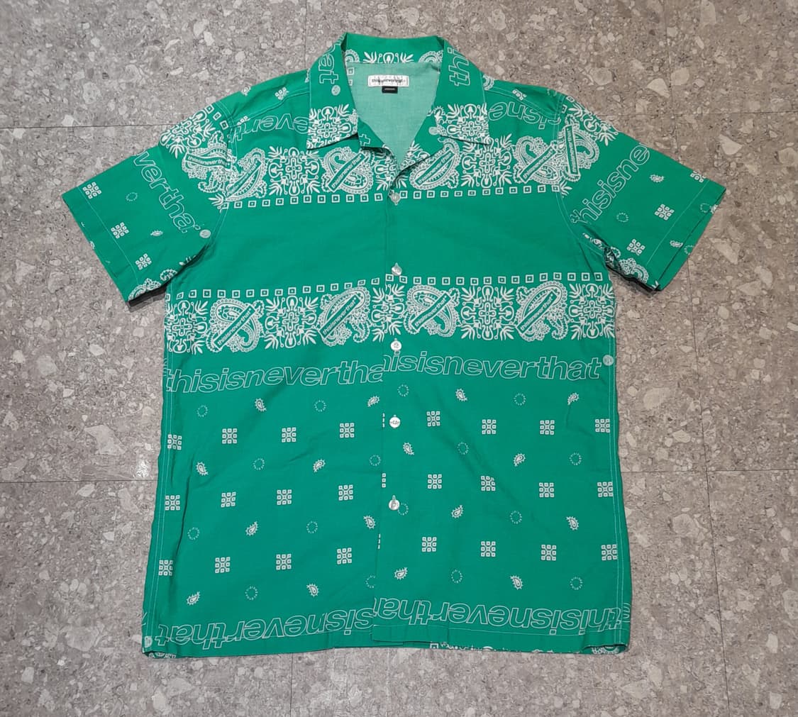 💥디스이즈네버댓 오픈카라 페이즐리 셔츠 (M)
 상품이미지1