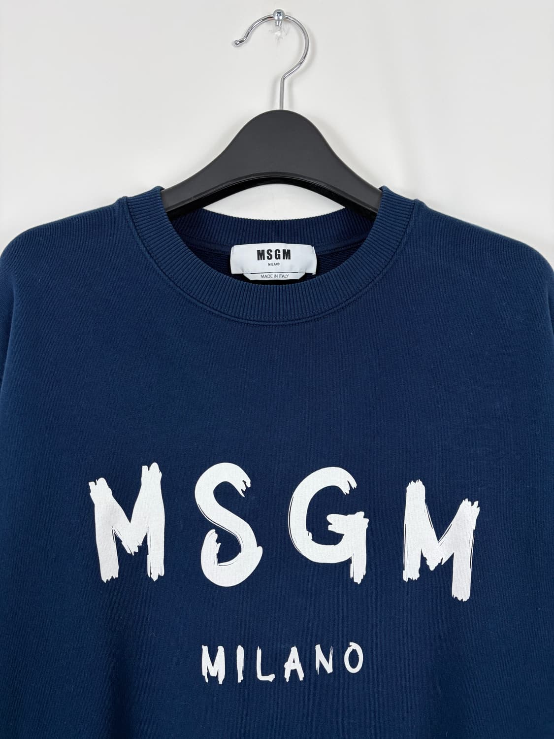 a105) MSGM 브러쉬드 로고 맨투맨 상품이미지2
