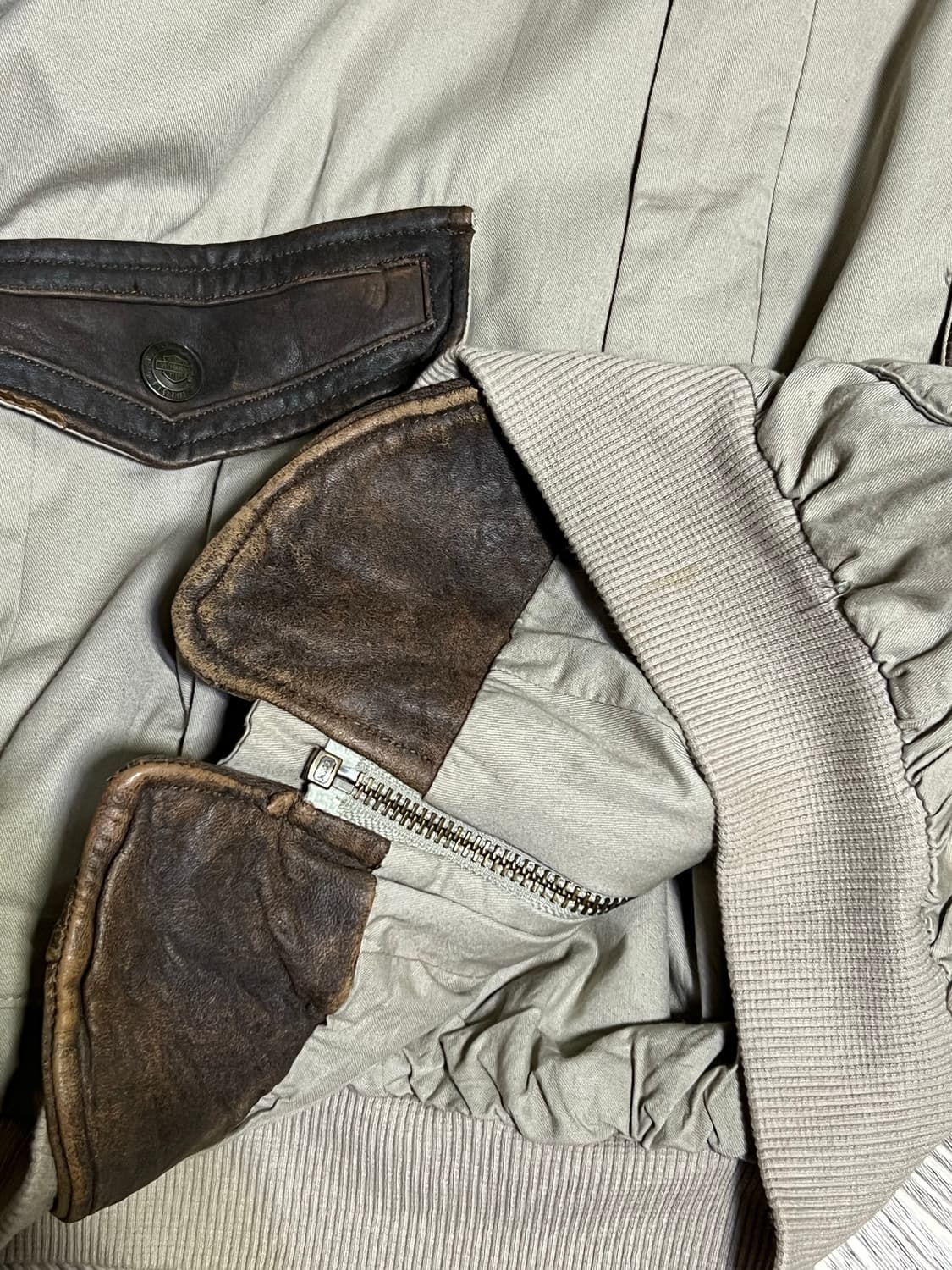 할리데이비슨 봄버 자켓 베이지 자켓 상품이미지9