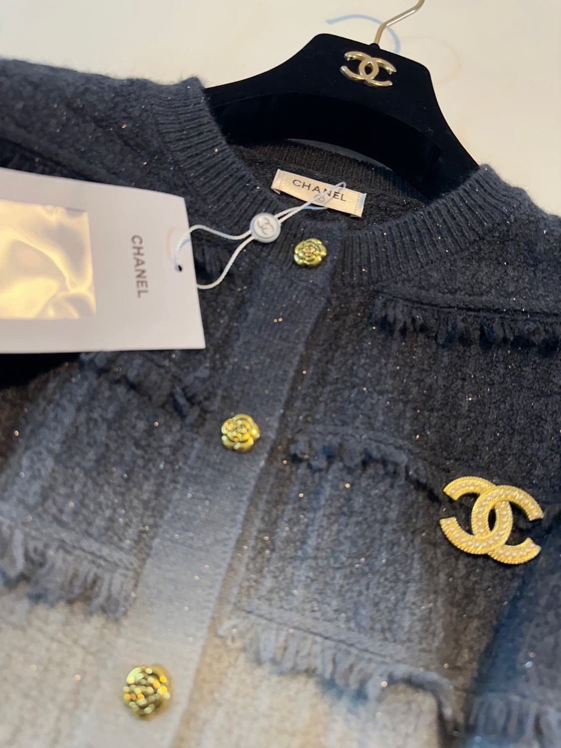 (새상품)샤넬가디건(브로치포함) 상품이미지6