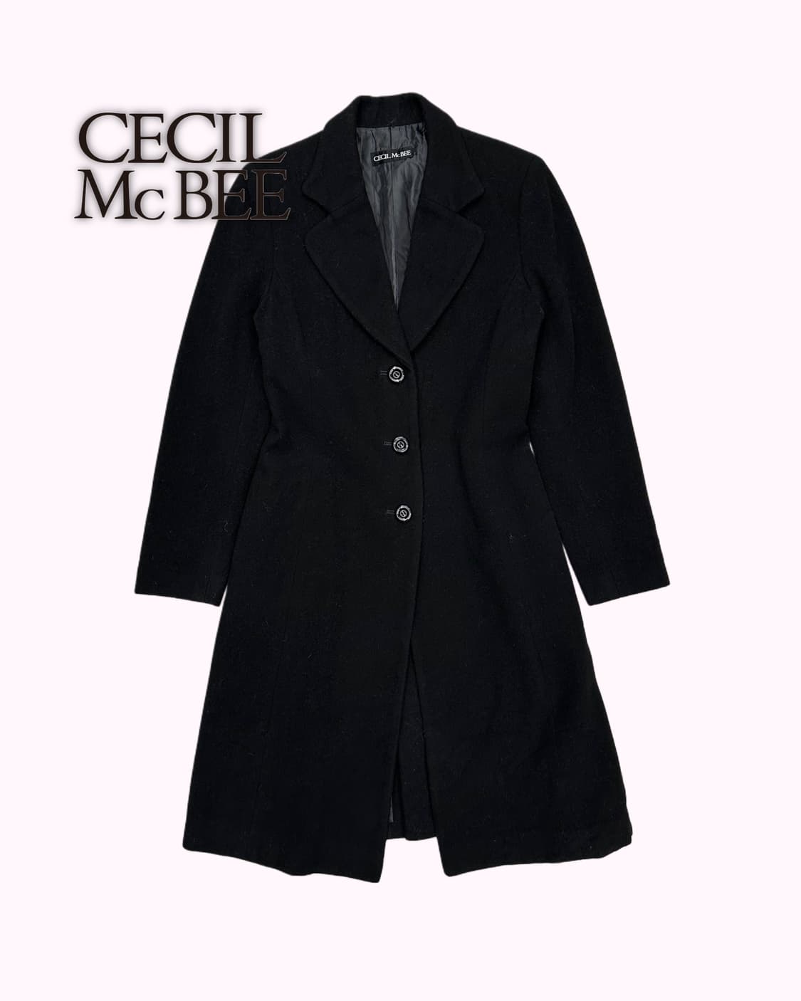 black wool long coat 상품이미지1