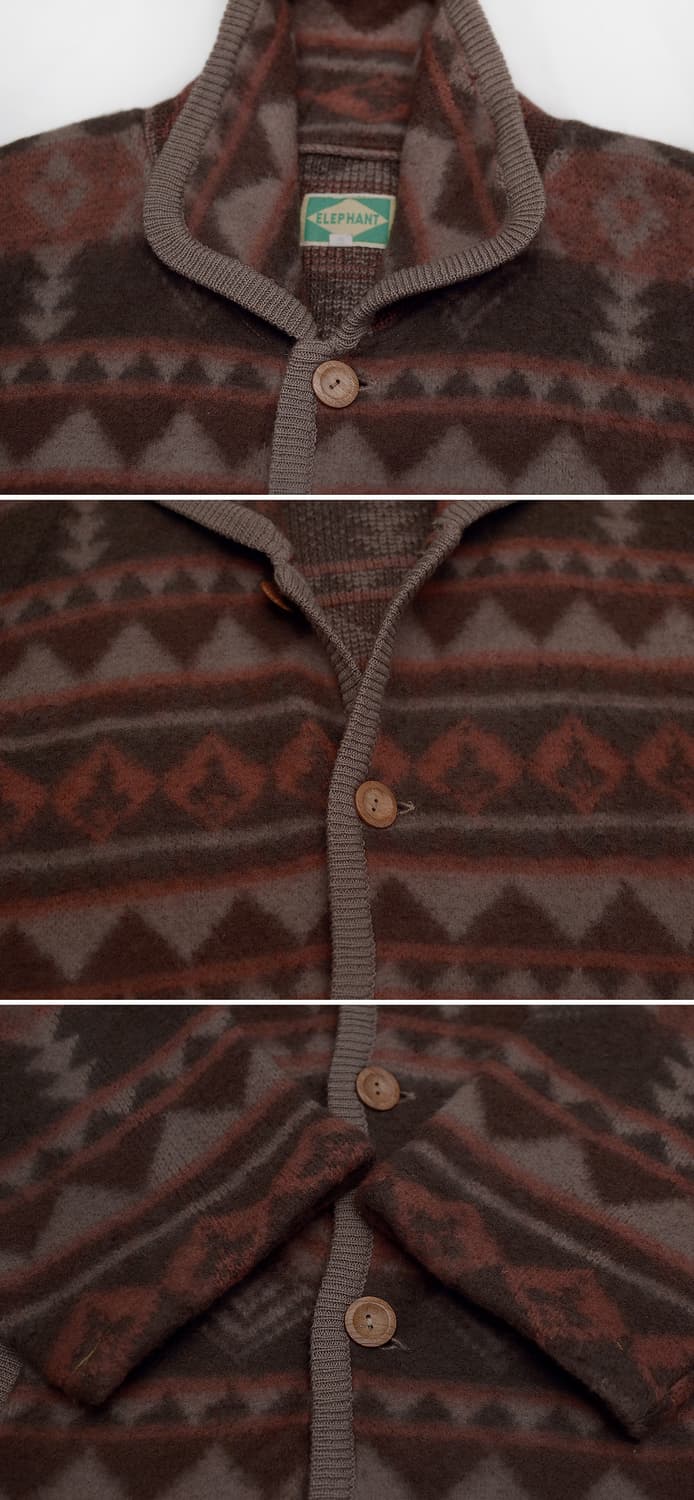 엘레펀트 재팬 나바호패턴 울블랑킷 우드버튼 자켓 (100-105) 상품이미지9