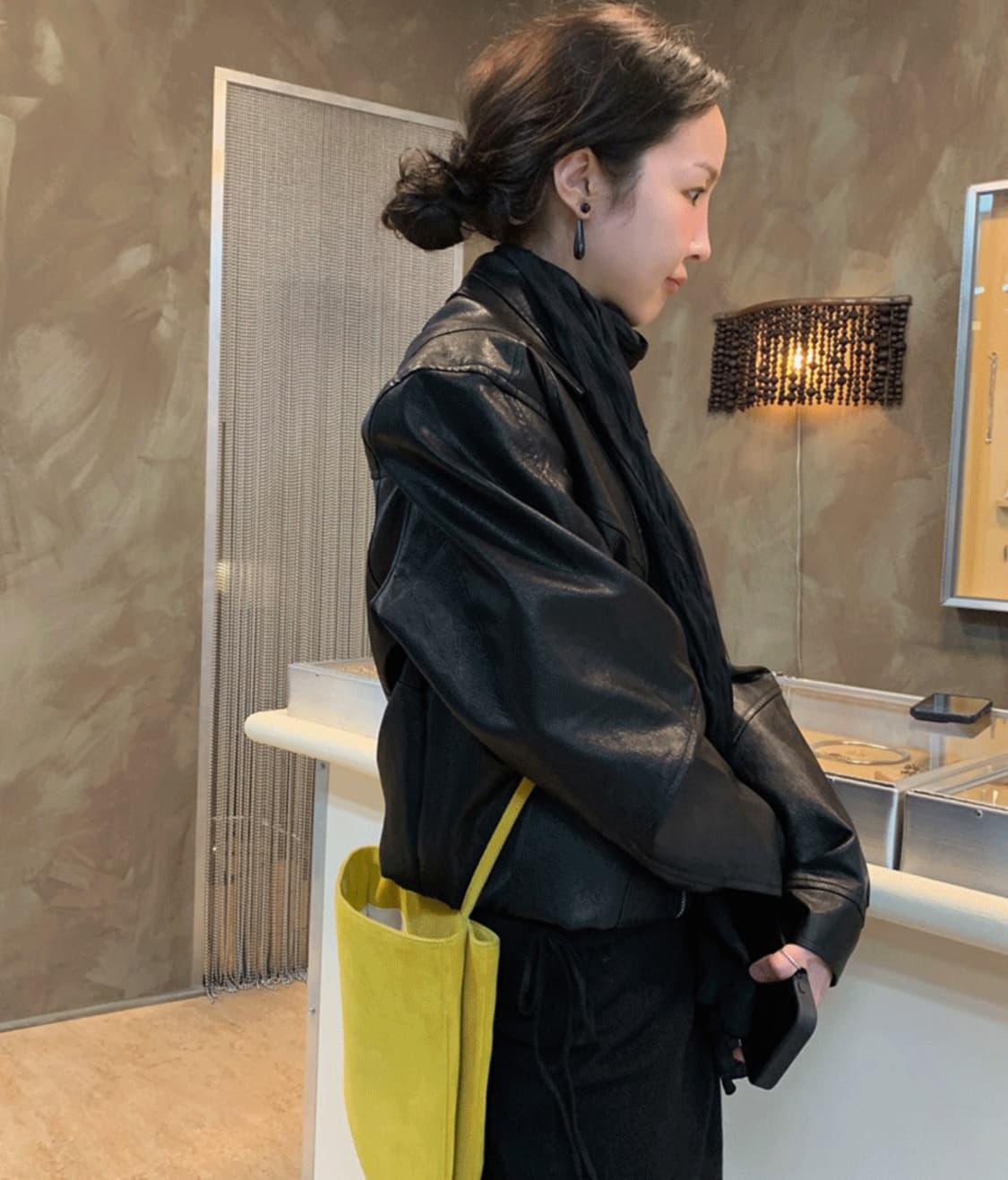 메이비베이비 homme 자켓 / 블랙  상품이미지3