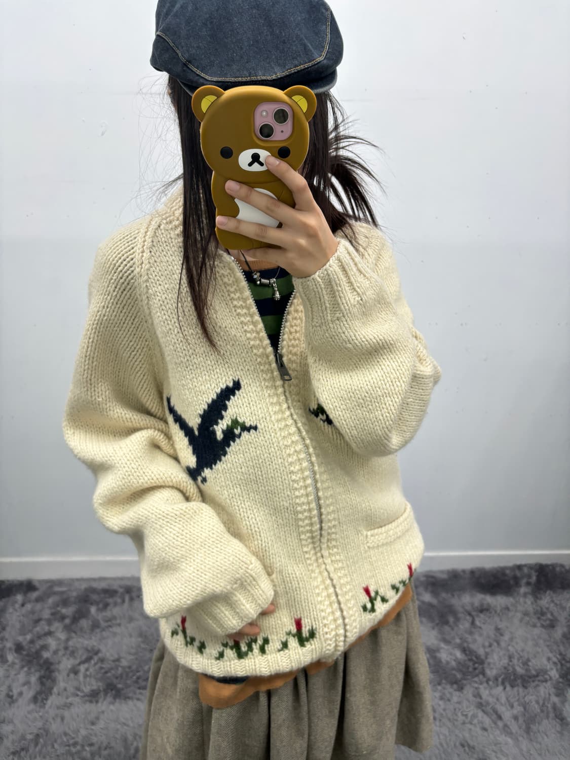 Gims tokyo gim woolen mills 니트 집업 상품이미지1