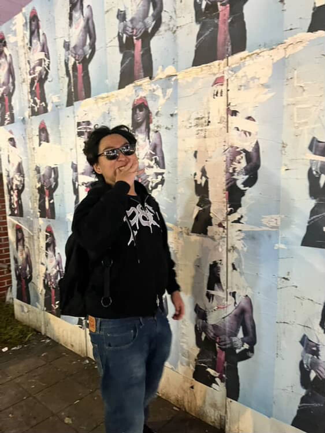 펑크앤요 punkandyo 로고 후드집업 블랙 상품이미지7