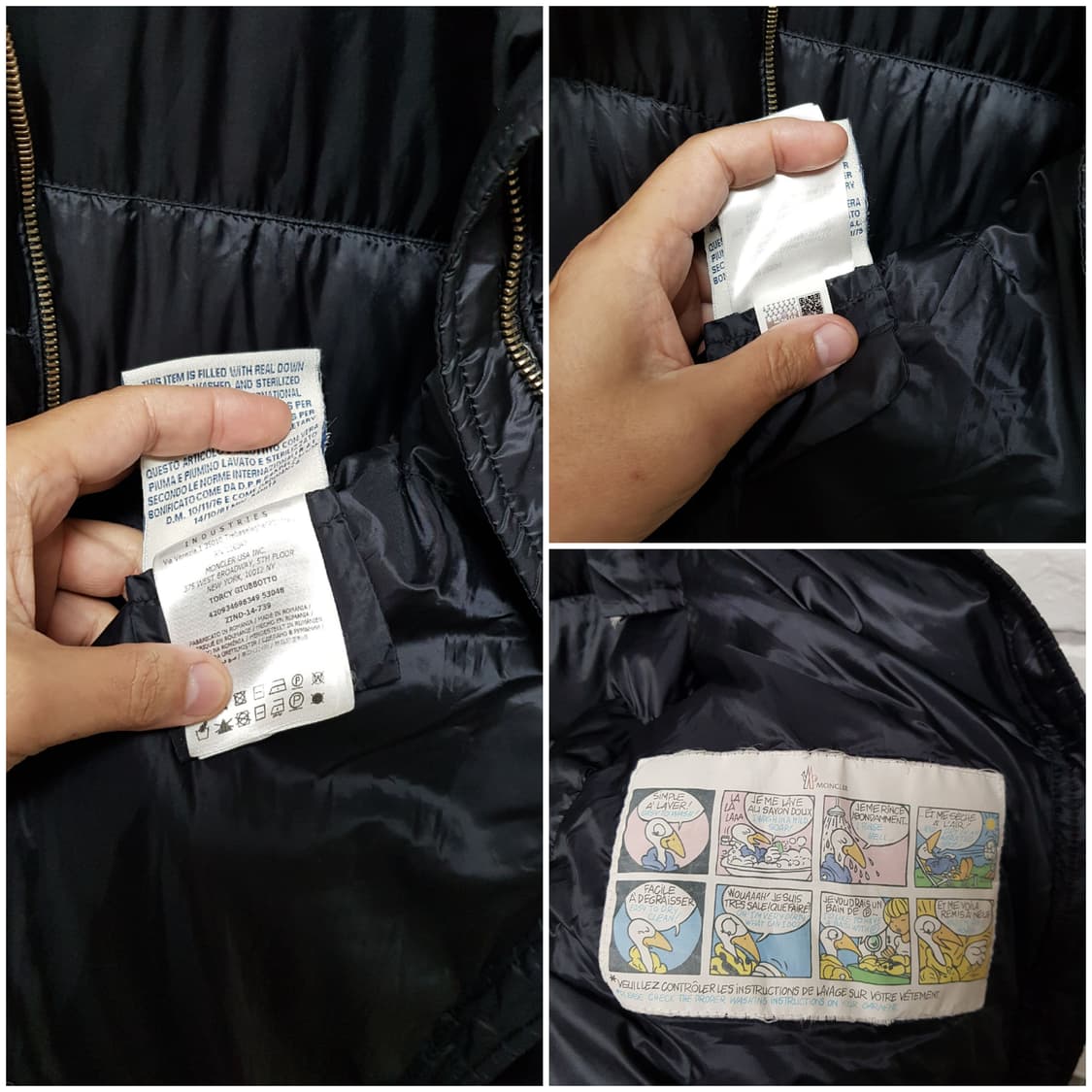 [55~66/정품] 몽클레어 토르신 여성패딩 블랙 상품이미지5