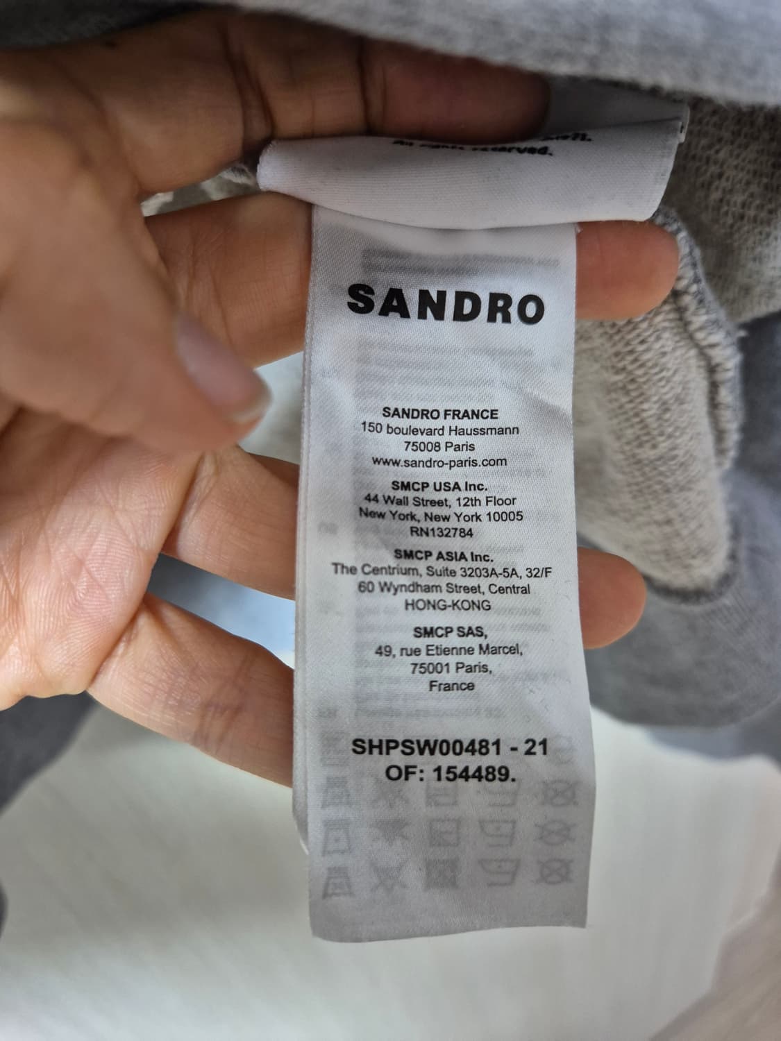 산드로 옴므 스마일 후드맨투맨 스웻셔츠 M 남성 상품이미지7