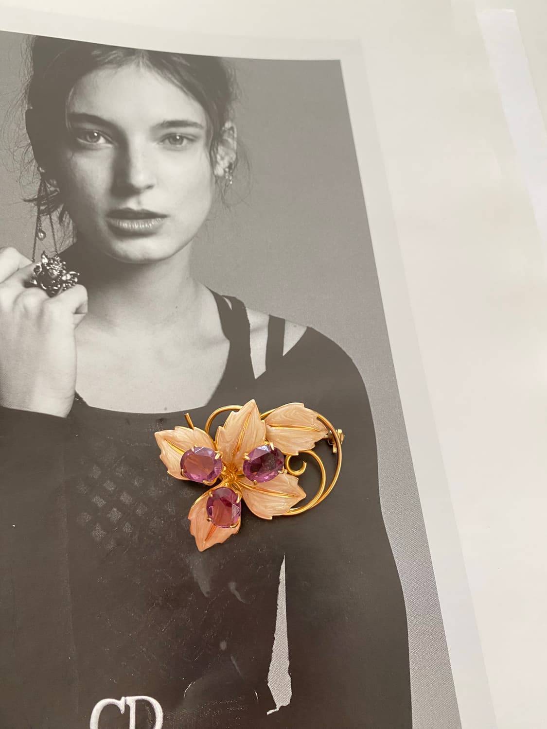 퍼플 플라워 브로치  상품이미지2