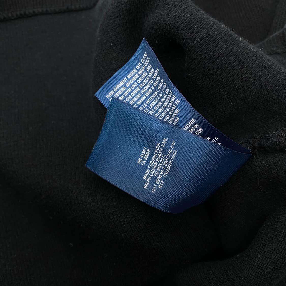 폴로 랄프로렌 레드포니 레드배색 블랙 반집업 XL 상품이미지6
