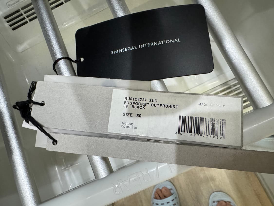 릭오웬스 포그포켓 아우터셔츠 블랙 50사이즈 상품이미지4