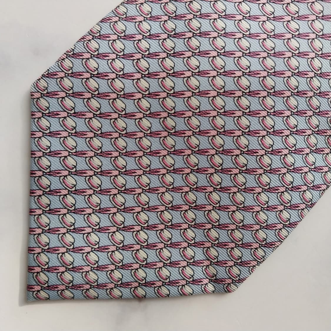 던힐 실크 마술사모자 패턴 넥타이 9.1cm A+등급 K1253
 상품이미지7