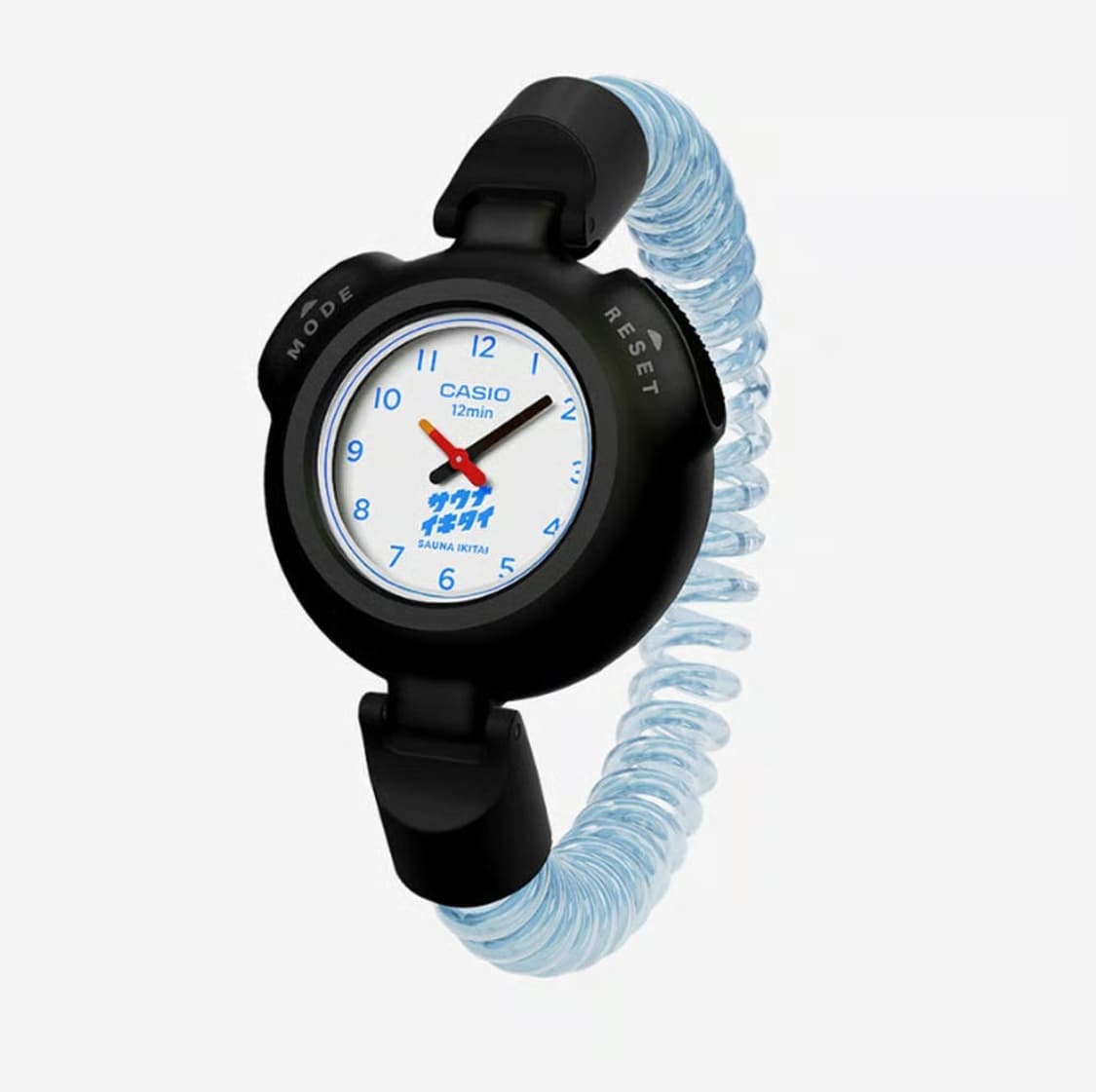 카시오 X 이키타이 사우나 시계 블루 한정판 상품이미지1